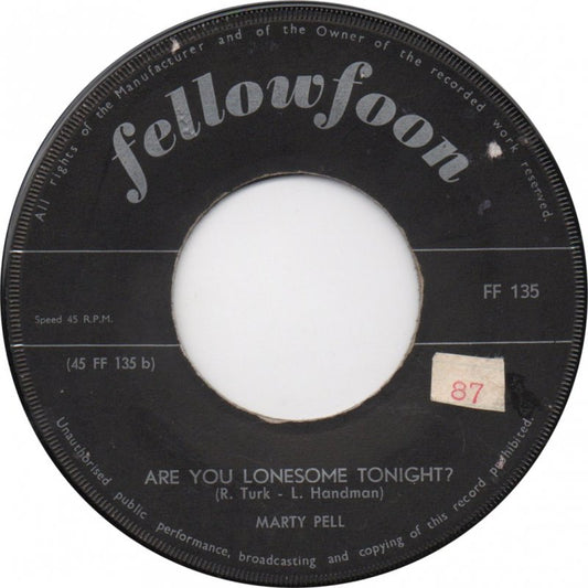 Chet Avery / Marty Pell - Lonely Teenager / Are You Lonesome Tonight?