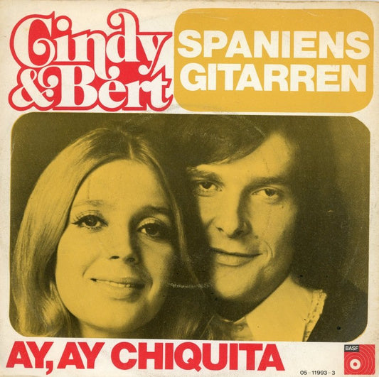 Cindy & Bert - Spaniens Gitarren Vinyl Singles Vinyl Very Good (VG) <br> Hoes Good Plus (G+)