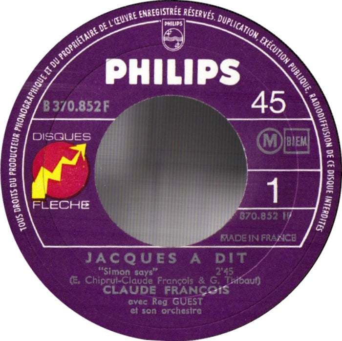 Claude François - Jacques A Dit