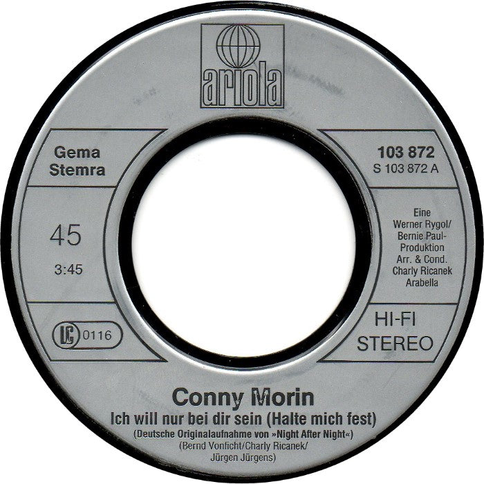 Conny Morin - Ich Will Nur Bei Dir Sein (Halt Mich Fest)
