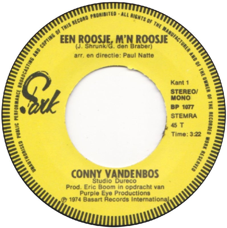 Conny Vandenbos - Een Roosje, M'n Roosje