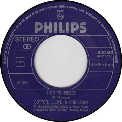 Cotton, Lloyd & Christian - I Go To Pieces