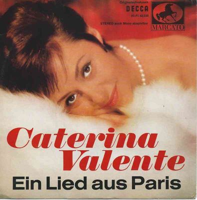 Caterina Valente - Ein Lied Aus Paris Vinyl Singles Vinyl Zeer Goed / Hoesje Goed "VINYLSINGLES.NL"