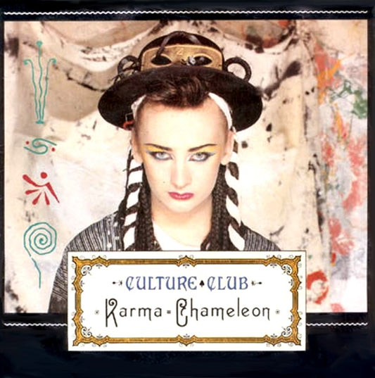 Culture Club - Karma Chameleon Vinyl Singles Vinyl Zeer Goed / Hoesje Goed "VINYLSINGLES.NL"