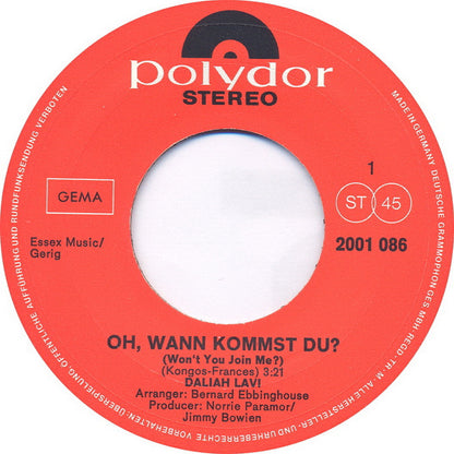 Daliah Lavi - Oh, wann kommst du?
