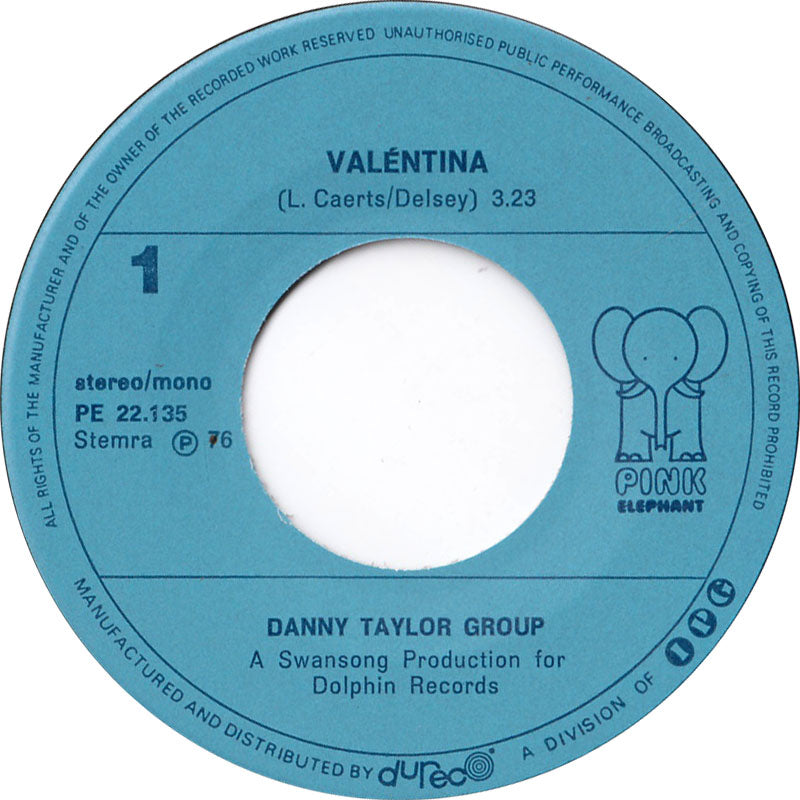 Danny Taylor Group - Valentina Vinyl Singles