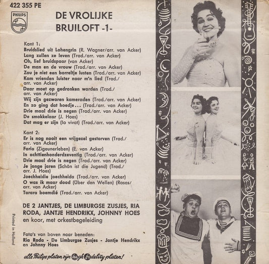 Johnny Hoes - De Vrolijke bruiloft No. 1