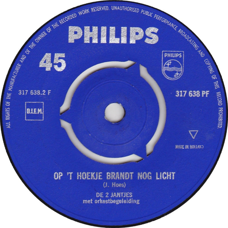 2 Jantjes - Smokkelaar Vinyl Singles Vinyl Very Good (VG) <br> Hoes Generic