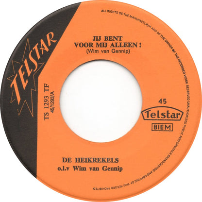 Heikrekels - Jij Bent Voor Mij Alleen 28745 10746 21637 17852 Vinyl Singles Goede Staat