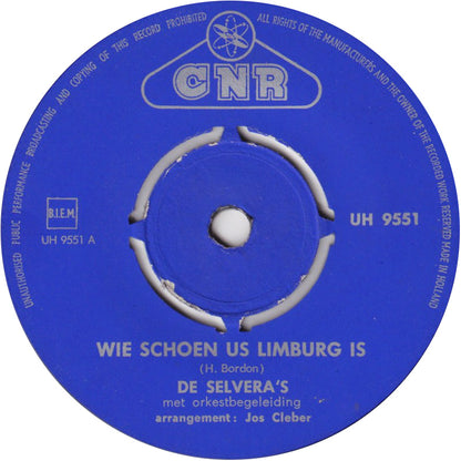 Selvera's - Wie Schoen Us Limburg Is Vinyl Singles Vinyl Very Good (VG) <br> Hoes Good Plus (G+)