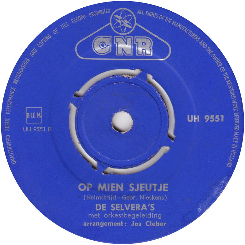 Selvera's - Wie Schoen Us Limburg Is Vinyl Singles Vinyl Very Good (VG) <br> Hoes Good Plus (G+)