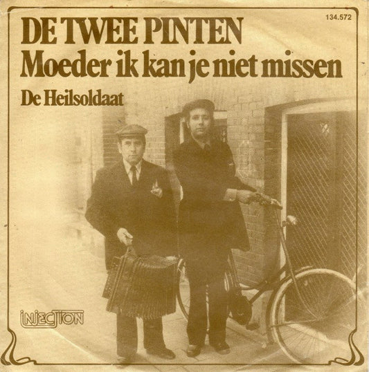 Twee Pinten - Moeder Ik Kan Je Niet Missen (B) 05772 Vinyl Singles Hoes: Tekst