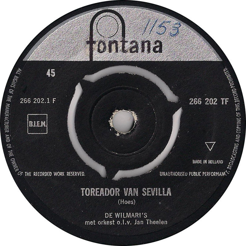 Wilmari's - Toreador Van Sevilla Vinyl Singles Vinyl Goed / Hoes Generic
