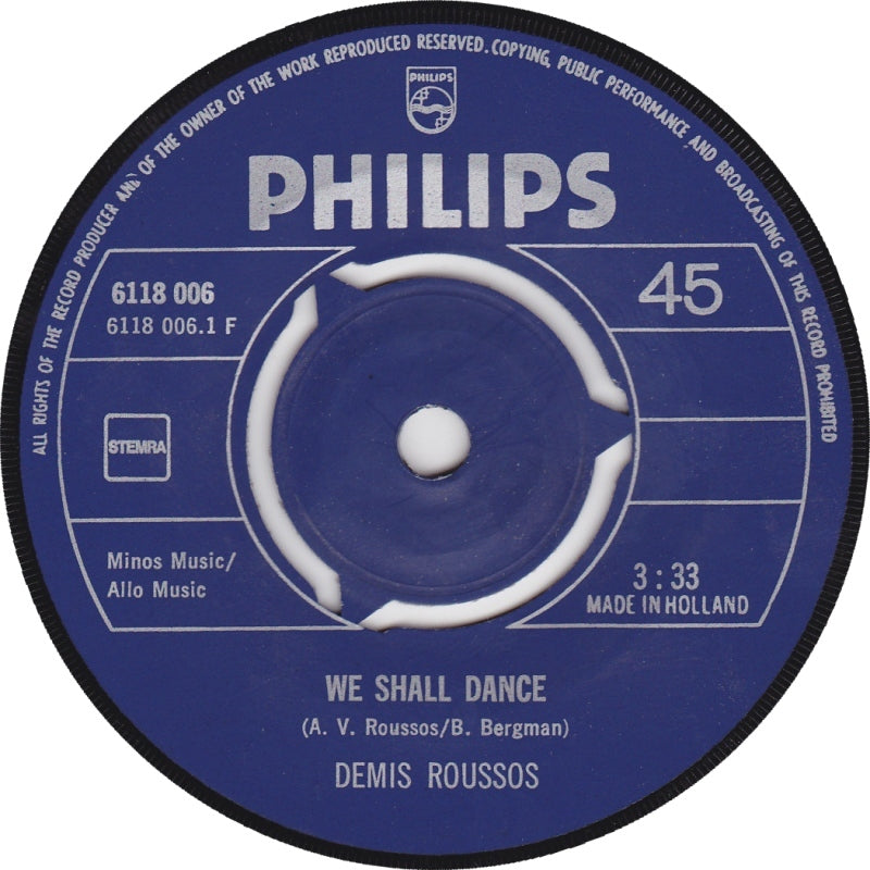 Demis Roussos - We Shall Dance 02131 Vinyl Singles Goede Staat