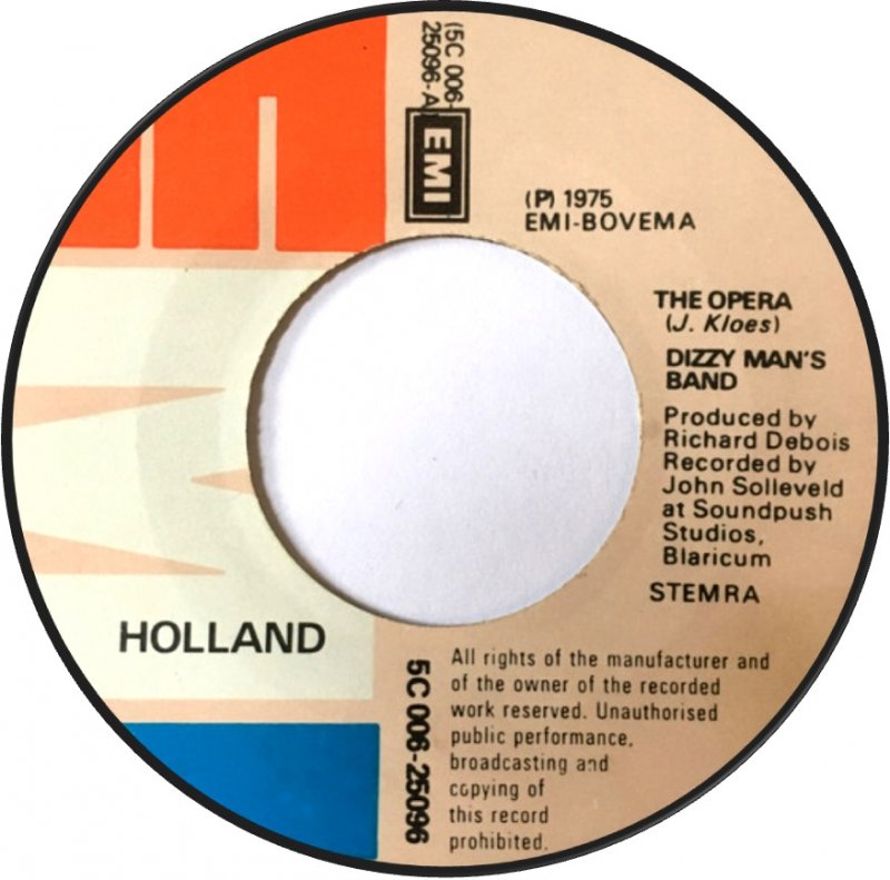 Dizzy Man's Band - The Opera Vinylsingles