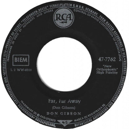 Don Gibson - Far, Far Away Vinyl Singles Vinyl Goed / Hoes Generic