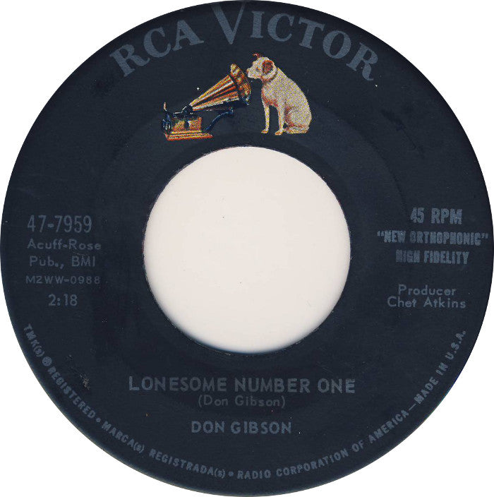 Don Gibson - Lonesome Number One Vinyl Singles Vinyl Goed / Hoes Generic