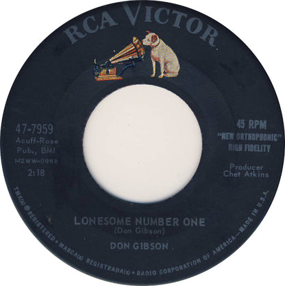 Don Gibson - Lonesome Number One Vinyl Singles Vinyl Goed / Hoes Generic