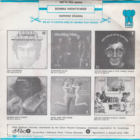 Donna Hightower - We're The Same Vinyl Singles