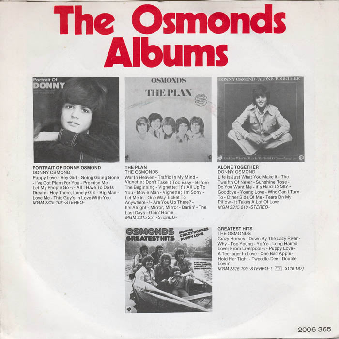 Donny Osmond - When I Fall In Love 17667 Vinyl Singles VINYLSINGLES.NL