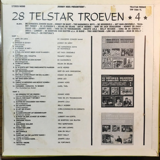 Various - 28 Telstar Troeven 4 (LP) Vinyl LP Vinyl Zeer Goed / Hoesje Goed "VINYLSINGLES.NL"