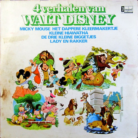 Various - 4 Verhalen Van Walt Disney (Met 7 Liedjes) (LP)