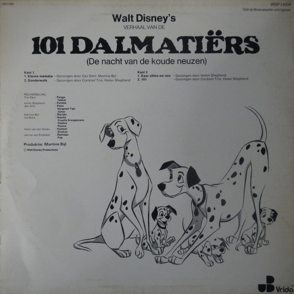 Various - Walt Disney's Verhaal Van De 101 Dalmatiërs (De Nacht Van De Koude Neuzen) (LP)