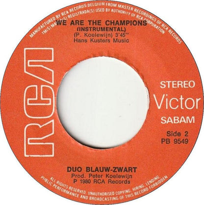 Duo Blauw-Zwart – We Are The Champions