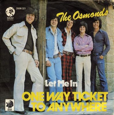 Osmonds - One Way Ticket To Anywhere Vinyl Singles Vinyl Zeer Goed / Hoesje Goed "VINYLSINGLES.NL"