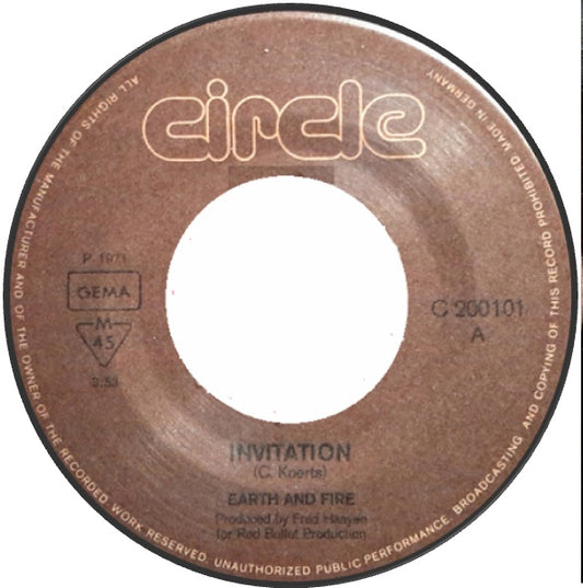 Earth And Fire - Invitation 52837