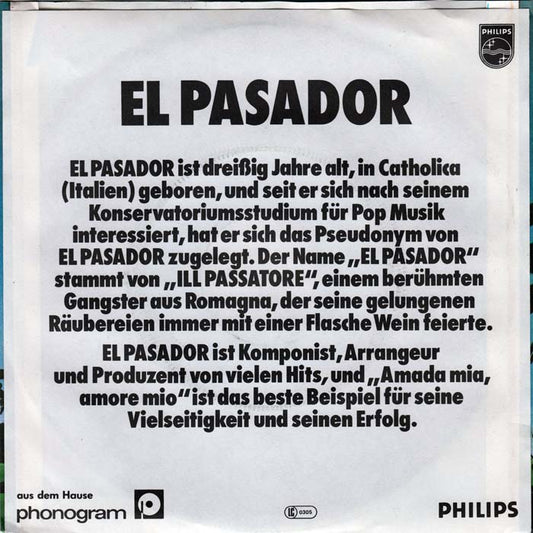 El Pasador - Amada Mia, Amore Mio