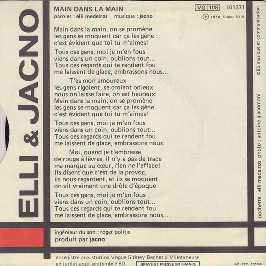 Elli & Jacno - Main Dans La Main