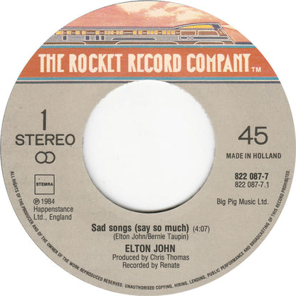 Elton John - Sad Songs (Say So Much)