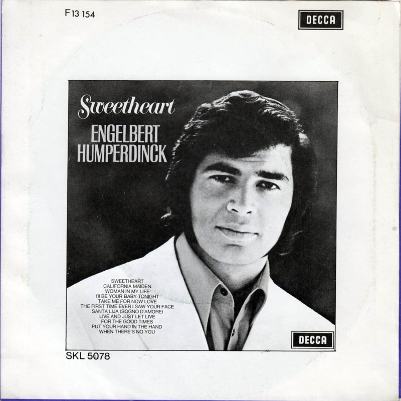 Engelbert Humperdinck - When There's No You Vinyl Singles Vinyl Very Good (VG) <br> Hoes Good Plus (G+)