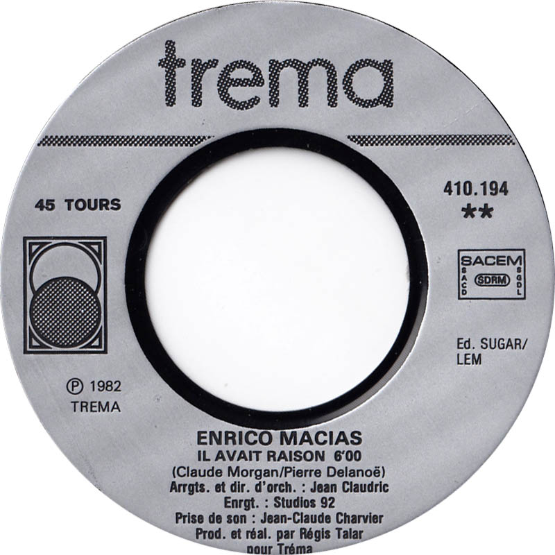 Enrico Macias - Une Fille À Marier