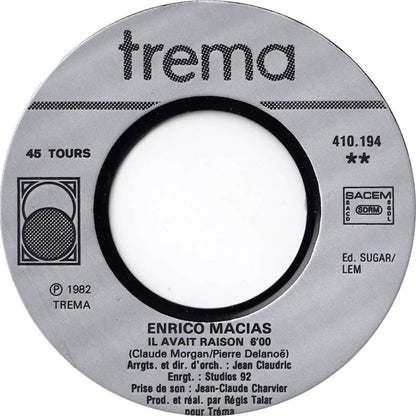 Enrico Macias - Une Fille À Marier