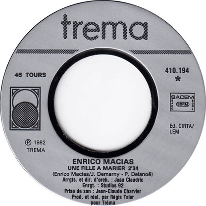 Enrico Macias - Une Fille À Marier