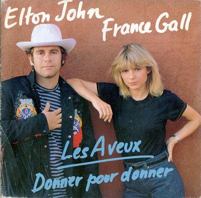 Elton John Et France Gall - Les Aveux Vinyl Singles Media VG+ / Sleeve G+