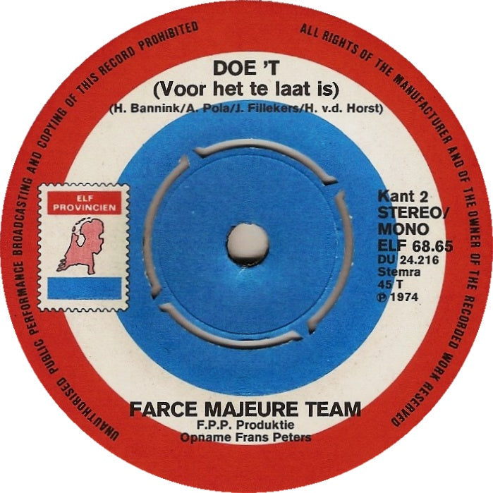 Farce Majeure Team - Kiele kiele koeweit (B) 23391 Vinyl Singles VINYLSINGLES.NL