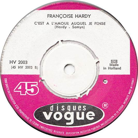 Françoise Hardy - Tous Les Garçons Et Les Filles
