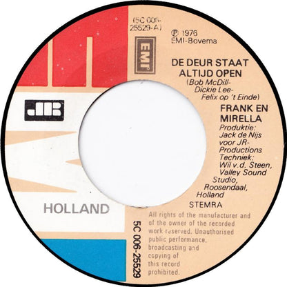 Frank & Mirella - De Deur Staat Altijd Open