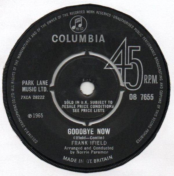 Frank Ifield - Paradise Vinyl Singles Vinyl Zeer Goed / Hoesje Generic "VINYLSINGLES.NL"