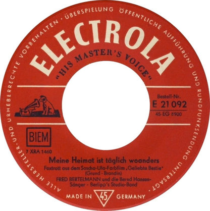 Fred Bertelmann - Ihr Zartes Lächeln