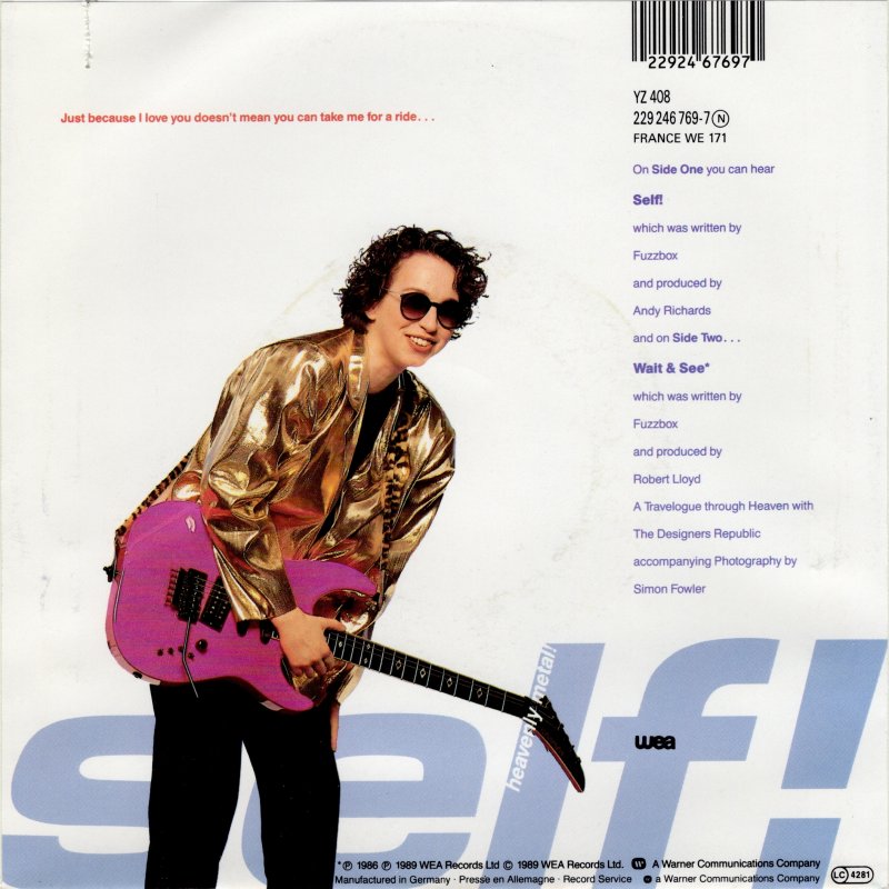 Fuzzbox - Self! Vinyl Singles Vinyl (VG) <br> Hoes (G+)