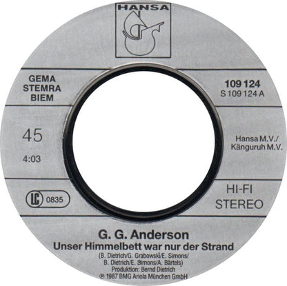 G.G. Anderson - Unser Himmelbett War Nur Der Strand