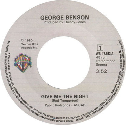 George Benson - Give Me The Night