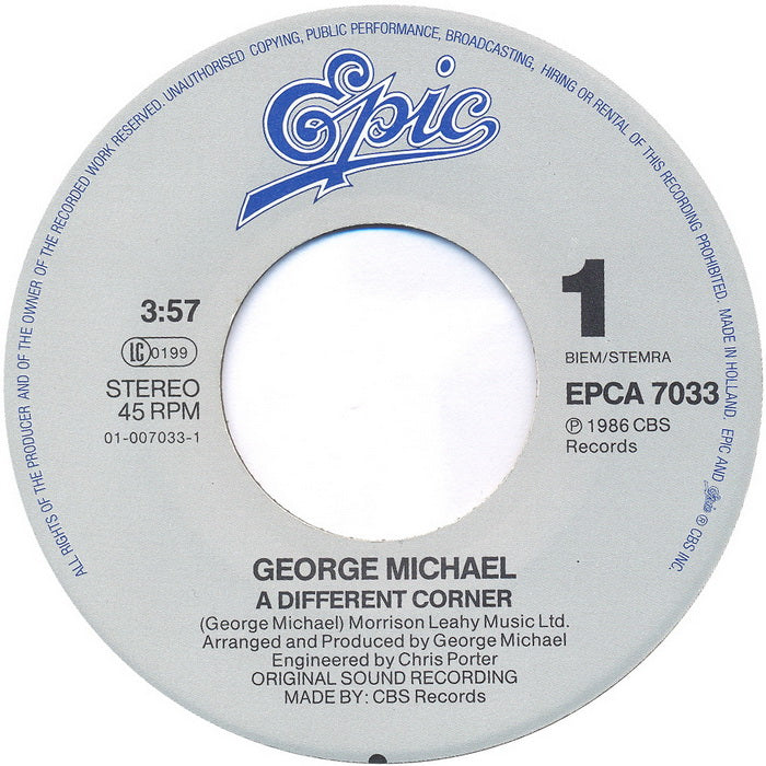 George Michael - A Different Corner