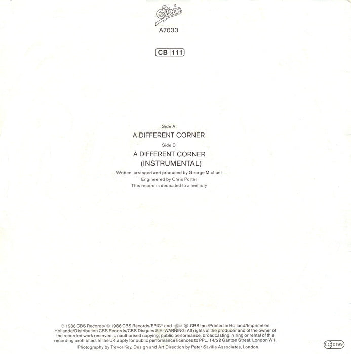 George Michael - A Different Corner