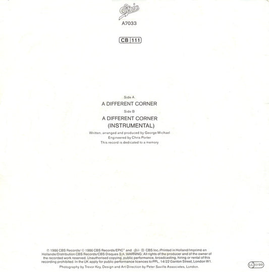 George Michael - A Different Corner