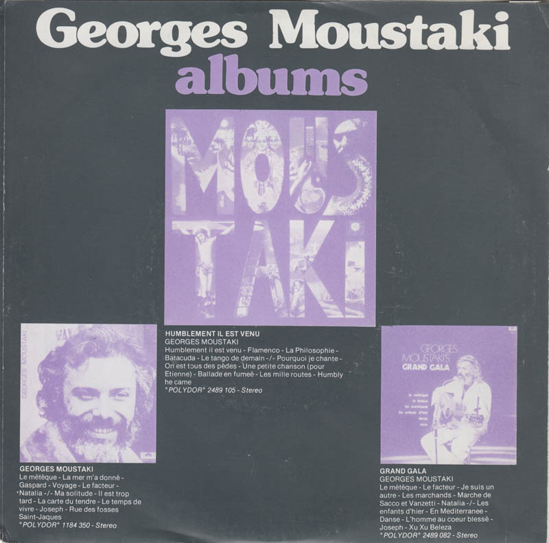 Georges Moustaki - Humblement Il Est Venu 35938 Vinyl Singles Goede Staat